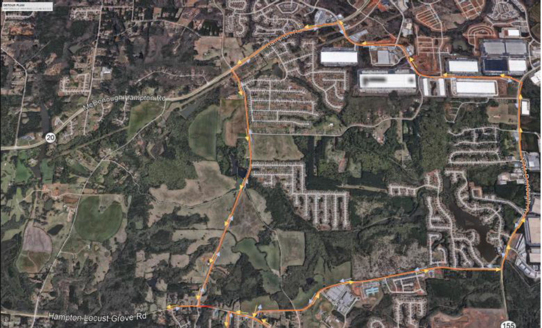 Hampton-Locust Grove Road to be closed from Simpson Mill Road to Philadelphia Baptist Church